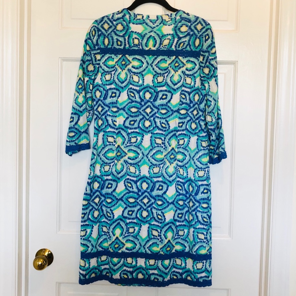 NWT Vineyard Vines Ikat Medallion print dress - Picture 4 of 8
